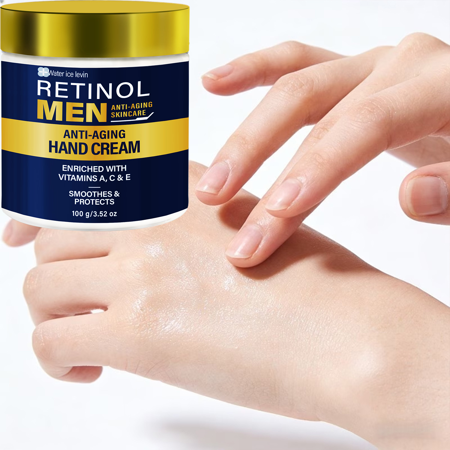 Retinol Vitamin A Cream - วอเตอร์ไอซ์เลวิน เรตินอล เมน ครีมบำรุงมือลดเลือนริ้วรอย พร้อมวิตามิน A,