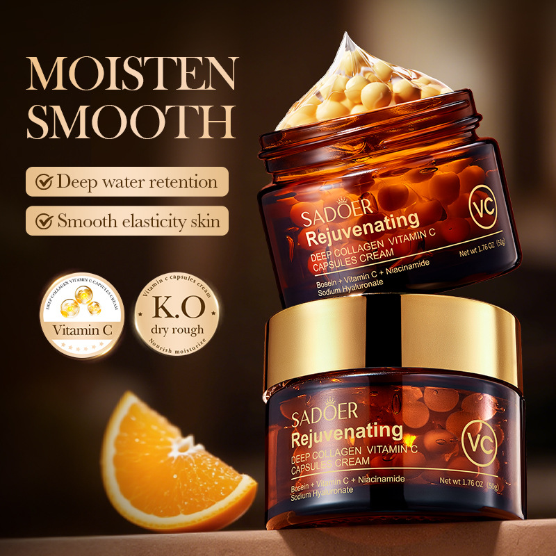 Skincare Vitamin C - วิตามินซีแคปซูลครีมคอลลาเจนครีมลดริ้วรอยต่อต้านริ้วรอยกระชับผิวลดเลือนริ้วรอยให้ความชุ่มชื้นบำรุงผิวให้กระจ่างใส