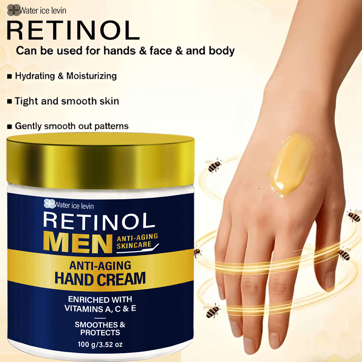 วอเตอร์ไอซ์เลวิน เรตินอล เมน ค - Retinol Vitamin A Cream บทวิจารณ์และราคา