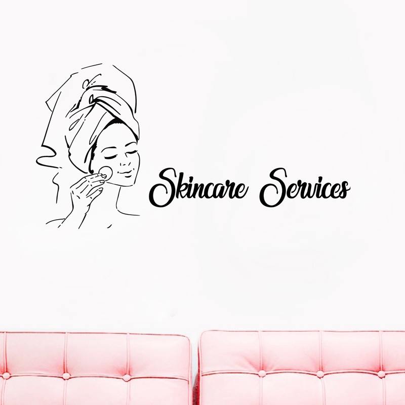 สปาป้ายใบหน้าอ้างนวดรูปลอกผนัง - Skincare Quote บทวิจารณ์และราคา