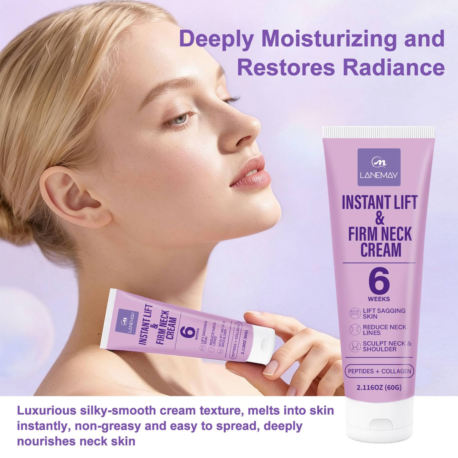 ครีมยกกระชับผิวคอทันที ผสมเปปไ - Retinol Vitamin A Cream บทวิจารณ์และราคา