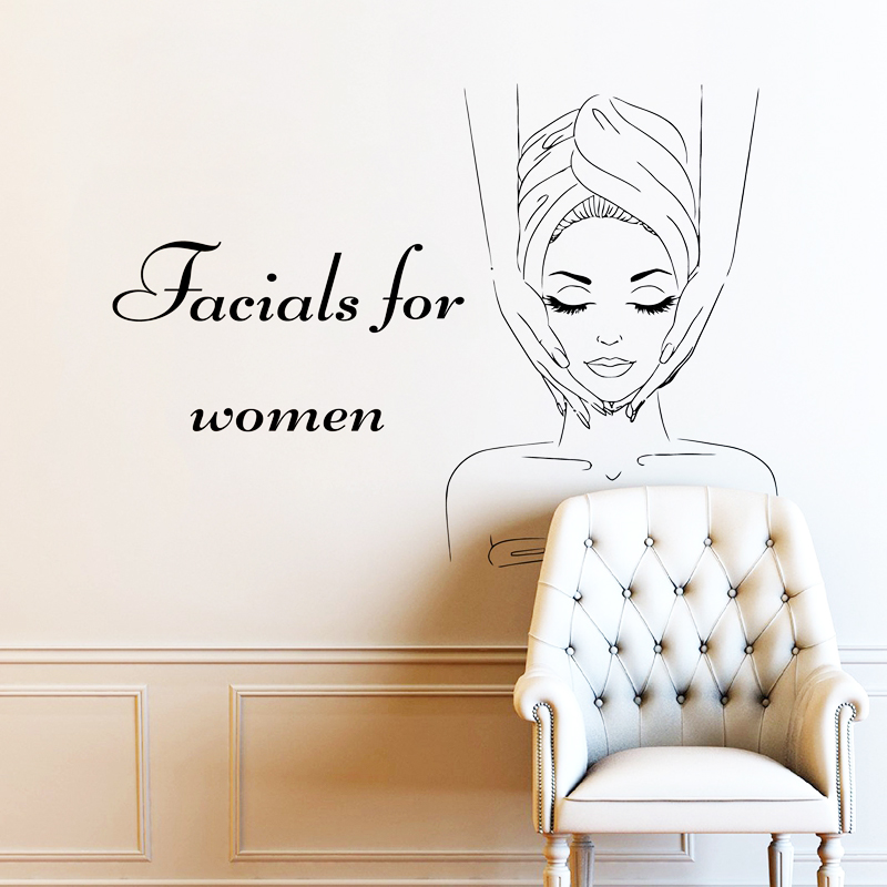 สปาป้ายใบหน้า Decals Wall Deca - Skincare Quote บทวิจารณ์และราคา