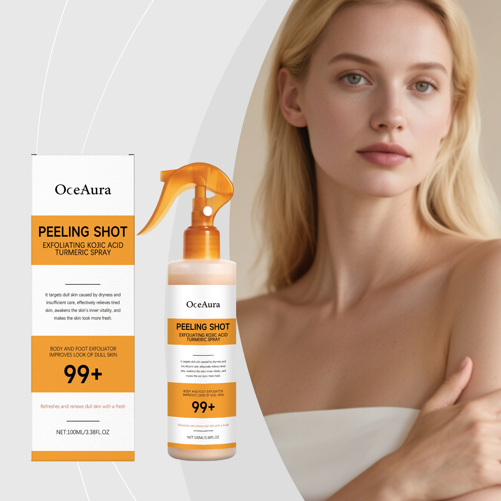 สเปรย์ขมิ้นผสมโคจิก แอซิด ขจัด - Skincare Glow Glowing บทวิจารณ์และราคา